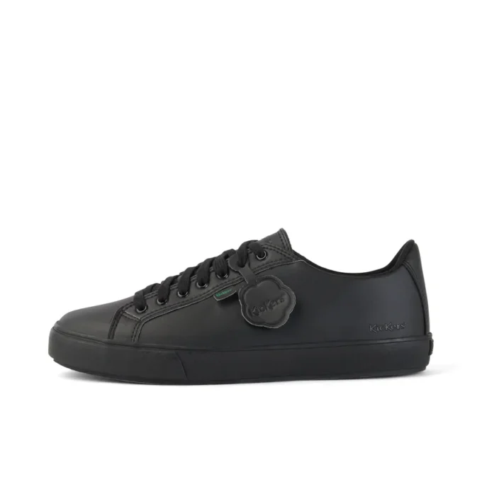 Tovni Lacer de cuero alternativo para adultos unisex, negro