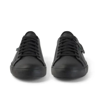 Tovni Lacer de cuero alternativo para adultos unisex, negro
