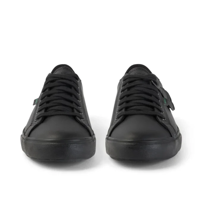 Tovni Lacer de cuero alternativo para adultos unisex, negro