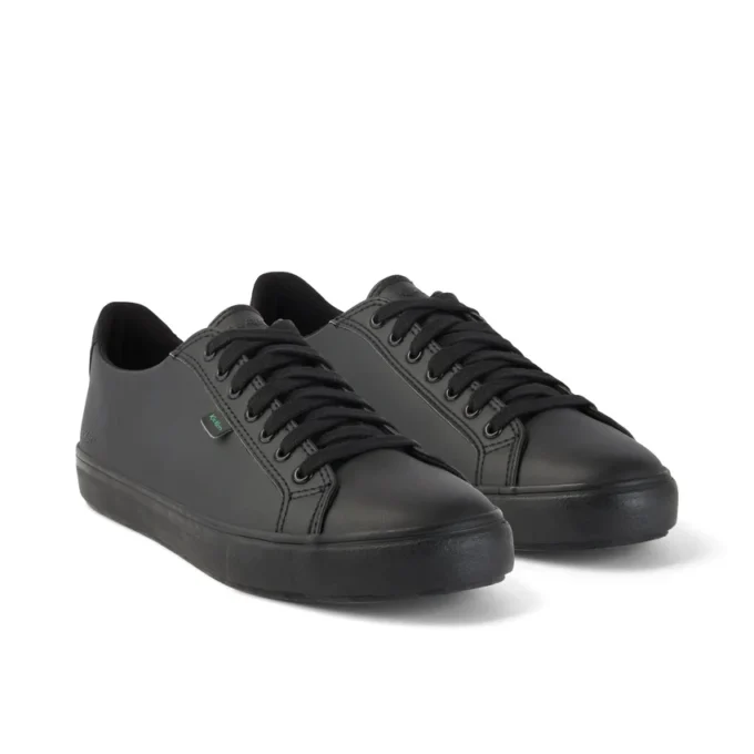 Tovni Lacer de cuero alternativo para adultos unisex, negro