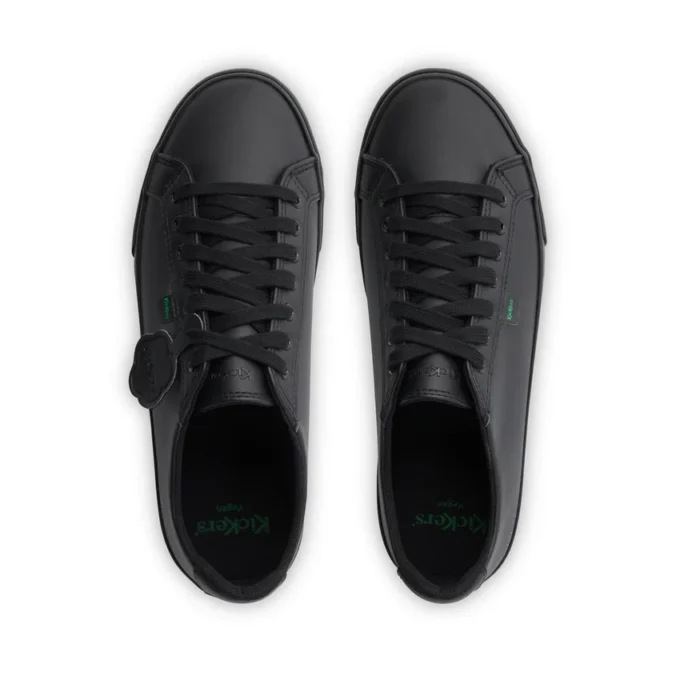 Tovni Lacer de cuero alternativo para adultos unisex, negro