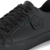 Tovni Lacer de cuero alternativo para adultos unisex, negro
