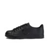 Tovni Lacer de cuero para jóvenes unisex, negro