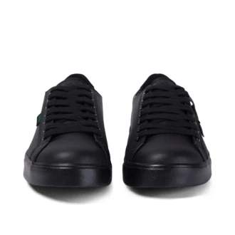 Tovni Lacer de cuero para jóvenes unisex, negro