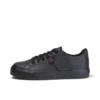 Tovni Lacer de cuero unisex para niños, negro