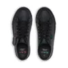 Tovni Lacer de cuero unisex para niños, negro