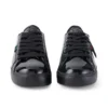 Tovni Lacer para mujer, charol negro