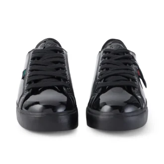 Tovni Lacer para mujer, charol negro