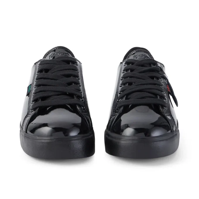 Tovni Lacer para mujer, charol negro