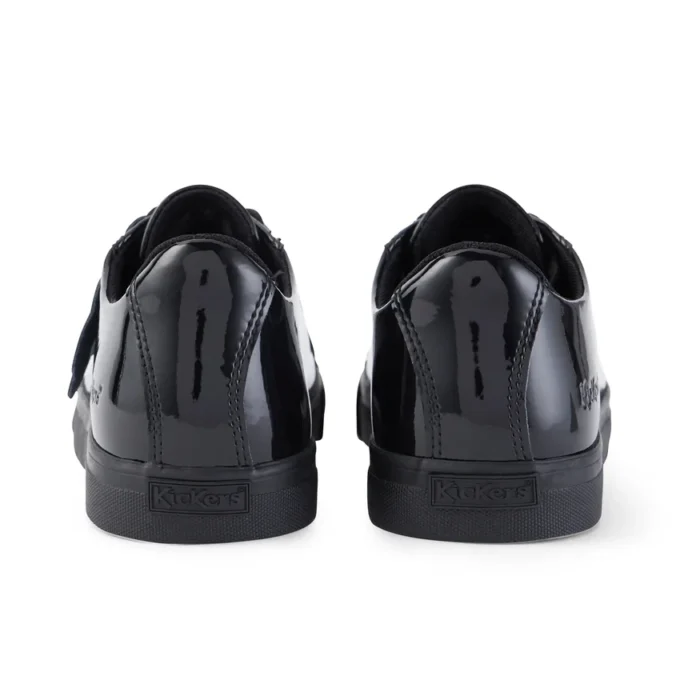 Tovni Lacer para mujer, charol negro