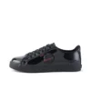 Tovni Lacer para mujer joven, charol negro