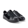Tovni Lacer para mujer joven, charol negro