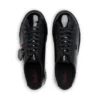 Tovni Lacer para mujer joven, charol negro