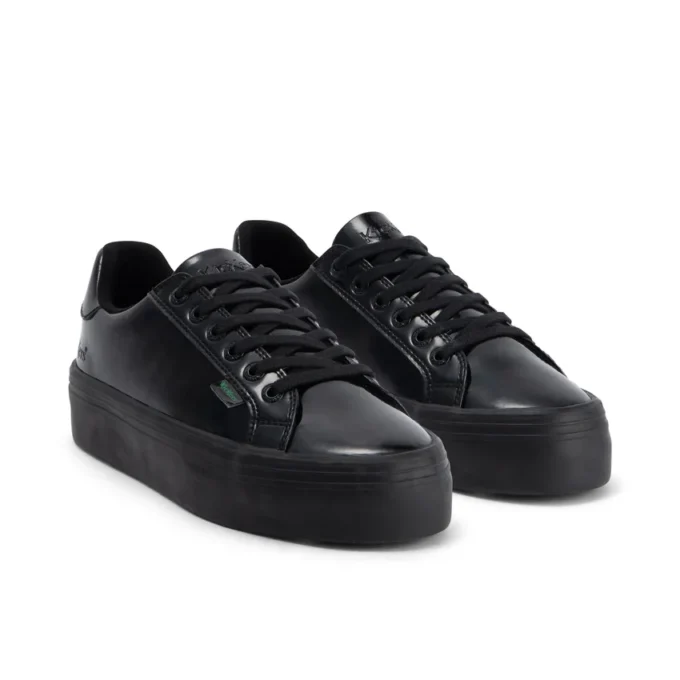 Tovni para mujer adulta, piel sintética, charol, negro