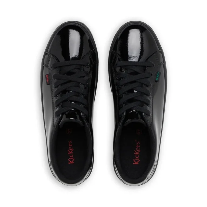 Tovni Stack de charol negro para mujer