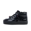 Tovni Stack Hi Flower de charol negro para niñas