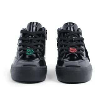 Tovni Stack Hi Flower de charol negro para niñas