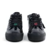 Tovni Stack Hi Flower de charol para mujer joven, negro