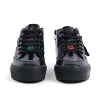 Tovni Stack Hi Flower de charol para mujer joven, negro