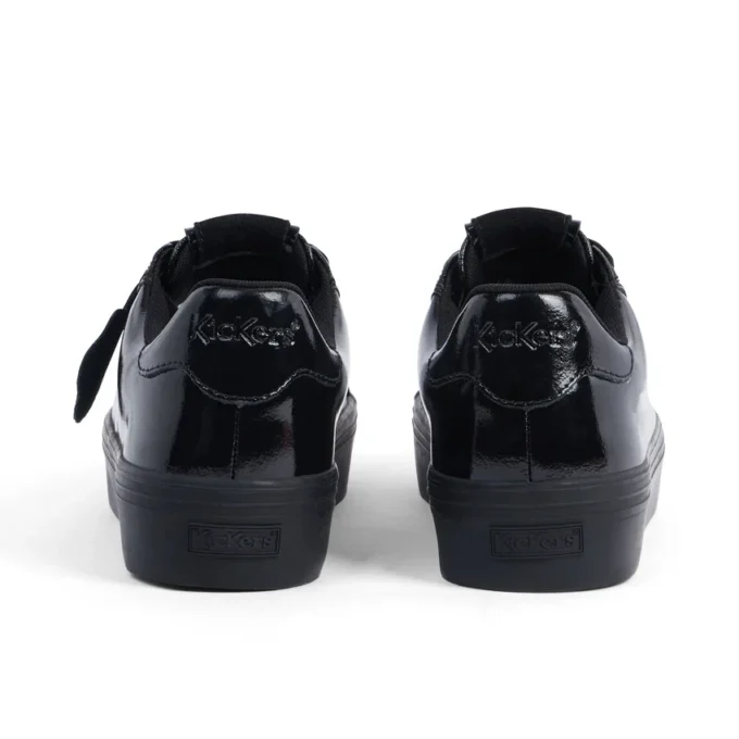 Tovni Stack Lo Flower de charol negro para mujer