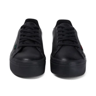 Tovni Stack para mujer, de cuero negro