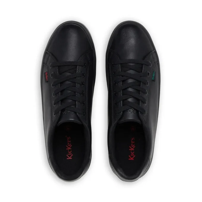 Tovni Stack para mujer, de cuero negro