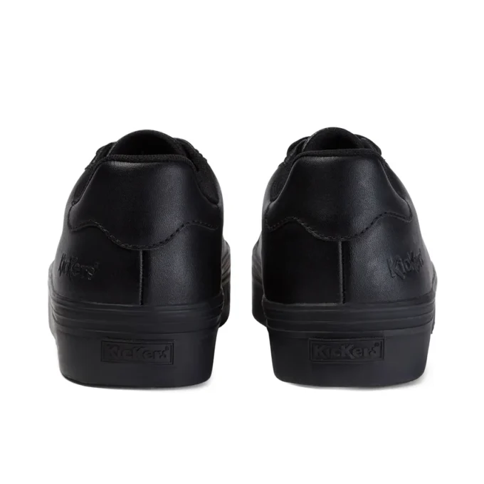 Tovni Stack para mujer, de cuero negro