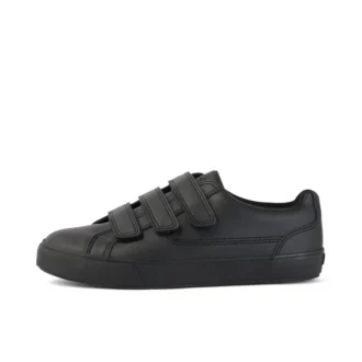 Tovni Trip de cuero alternativo para adultos unisex, negro