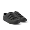 Tovni Trip de cuero alternativo para adultos unisex, negro