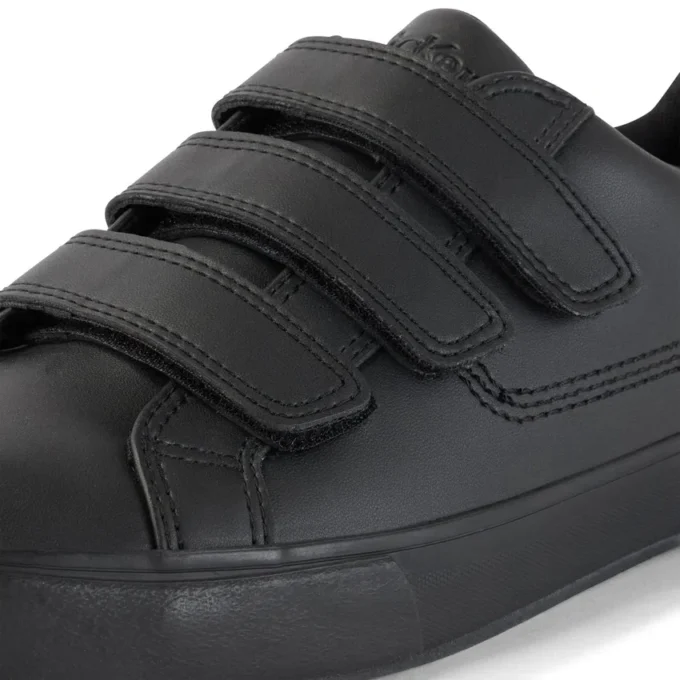 Tovni Trip de cuero alternativo para adultos unisex, negro