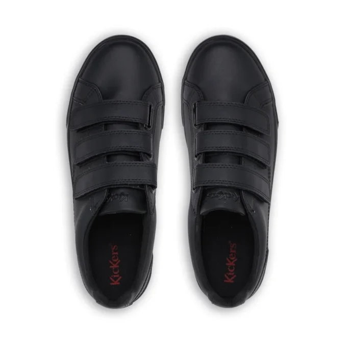 Tovni Trip de cuero negro unisex para adultos