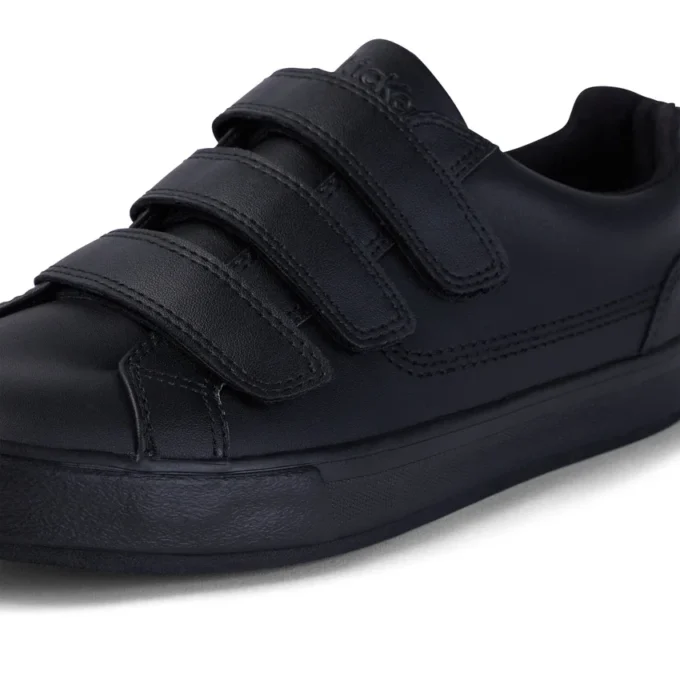 Tovni Trip de cuero negro unisex para adultos