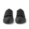 Tovni Trip de cuero para jóvenes unisex, color negro