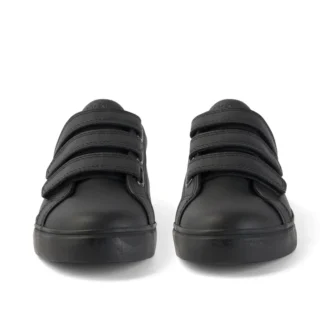 Tovni Trip de cuero para jóvenes unisex, color negro