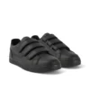 Tovni Trip de cuero para jóvenes unisex, color negro