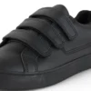 Tovni Trip de cuero para jóvenes unisex, color negro