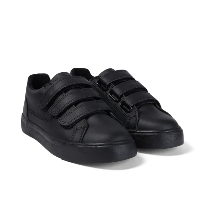 Tovni Trip unisex para niños, piel, negro