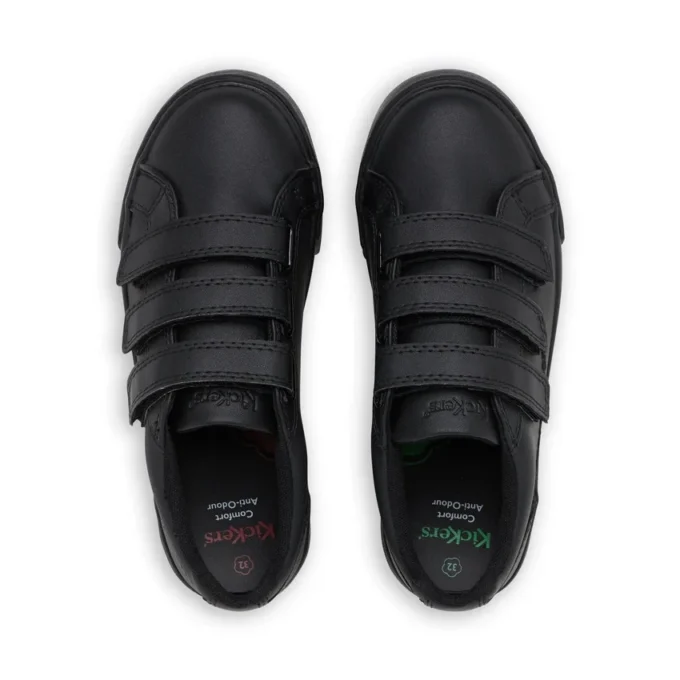 Tovni Trip unisex para niños, piel, negro