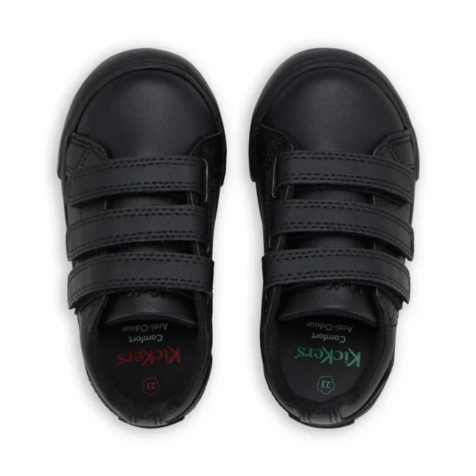 Tovni Trip unisex para niños, piel, negro