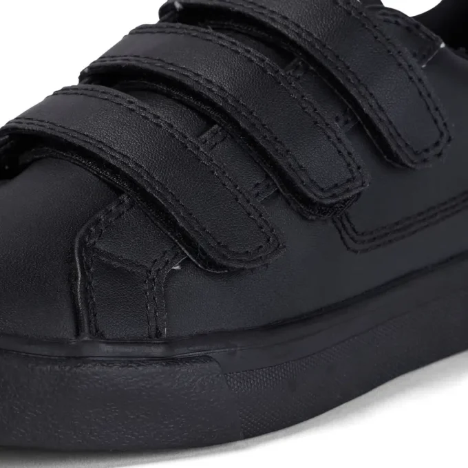 Tovni Trip unisex para niños, piel, negro