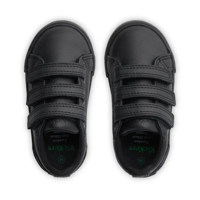 Tovni Trip unisex para niños, piel sintética, negro