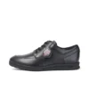 Troiko Lace de cuero negro para hombre