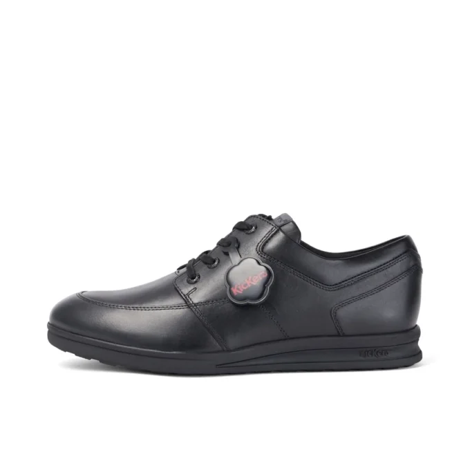 Troiko Lace de cuero negro para hombre