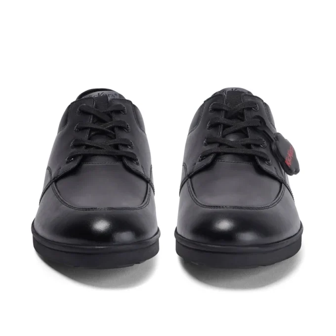 Troiko Lace de cuero negro para hombre