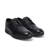 Troiko Lace de cuero negro para hombre