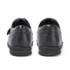 Troiko Lace de cuero negro para hombre
