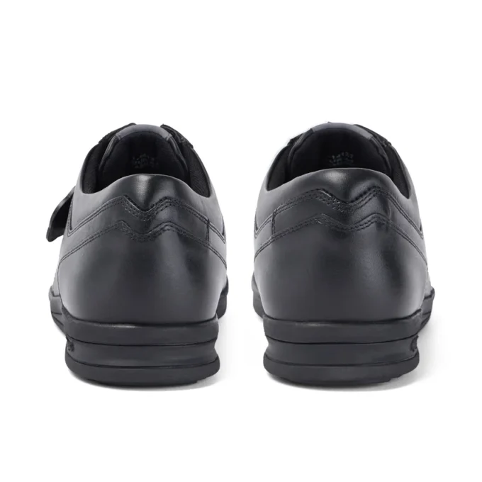 Troiko Lace de cuero negro para hombre