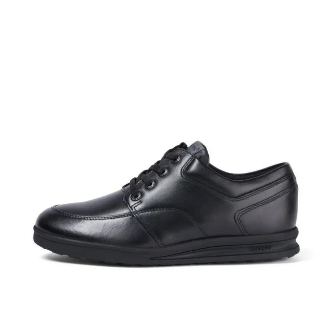Troiko Lace de piel negra para hombre joven