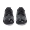 Troiko Lace de piel negra para hombre joven