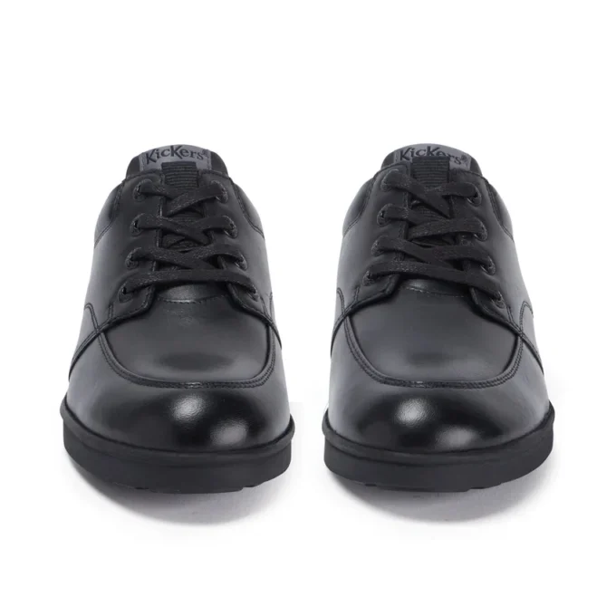 Troiko Lace de piel negra para hombre joven